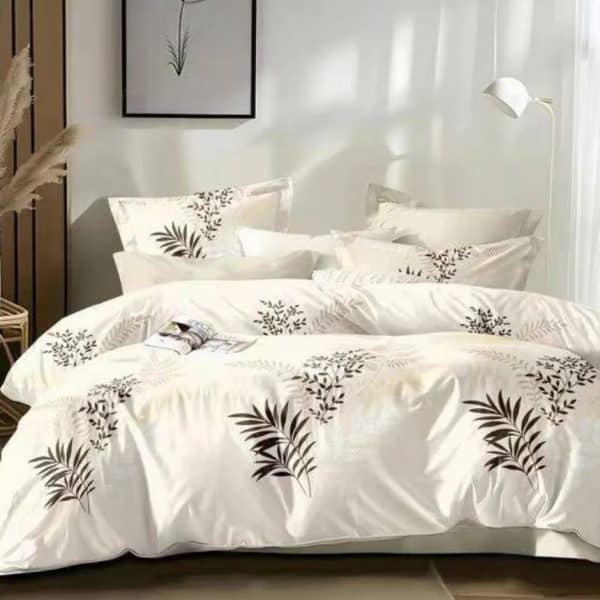 lenjerie finet crem cu frunze