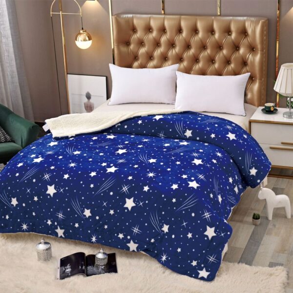 patura cu blanita falling stars stelute