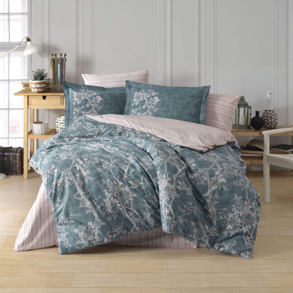 lenjerie bumbac poplin hobby dream turcoaz lenjerie bumbac poplin hobby dream turcoaz