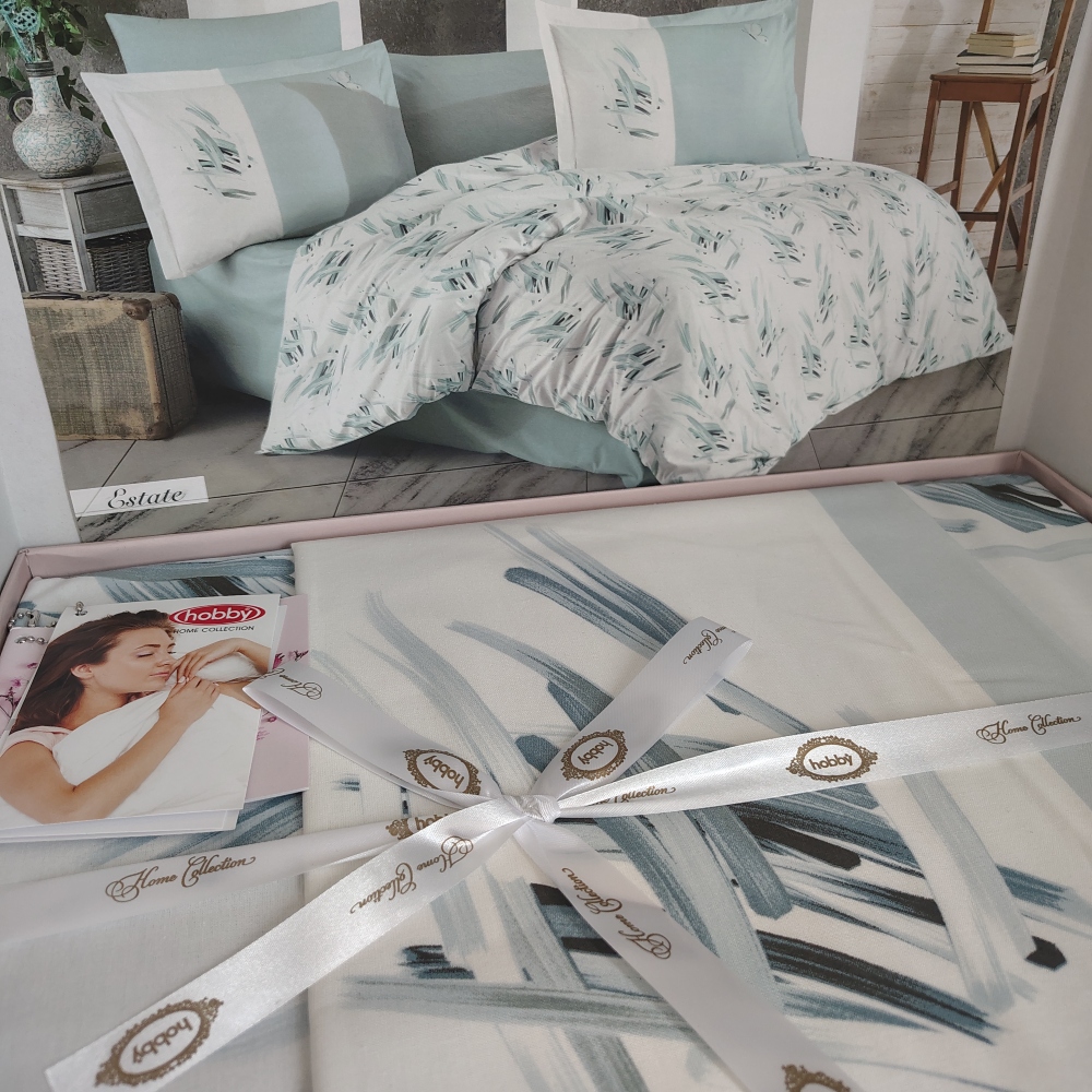 lenjerie de pat bumbac poplin menta (1) lenjerie de pat bumbac poplin menta