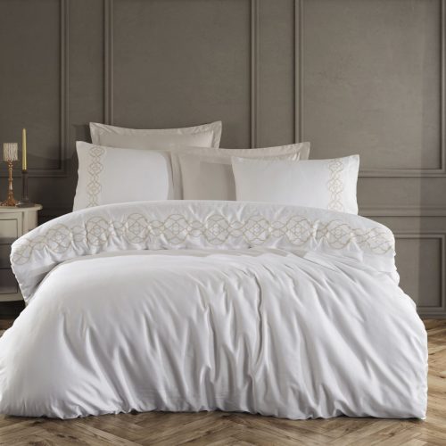 lenjerie de pat dantela victoria bej