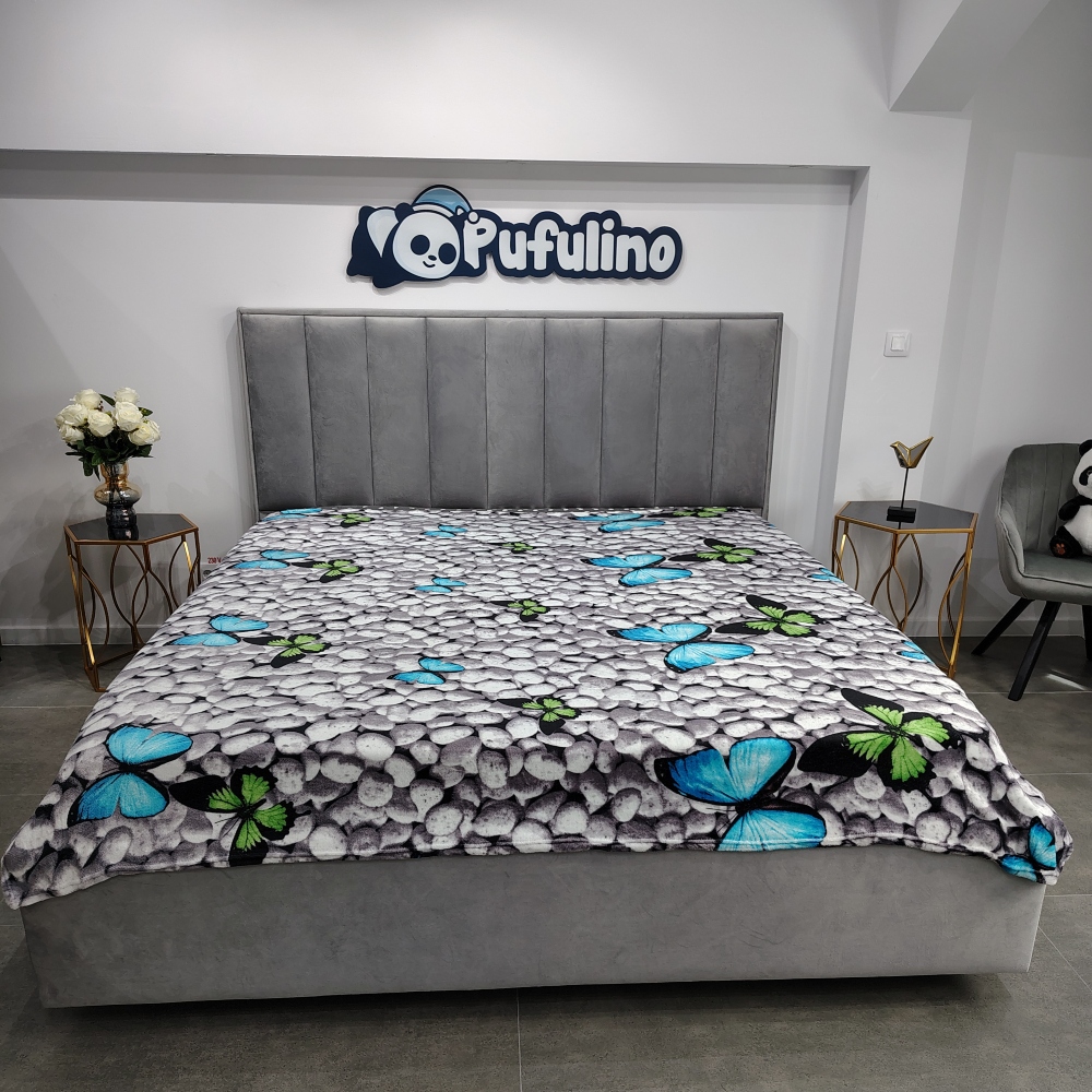 patura cocolino cu fluturi patura cocolino cu fluturi