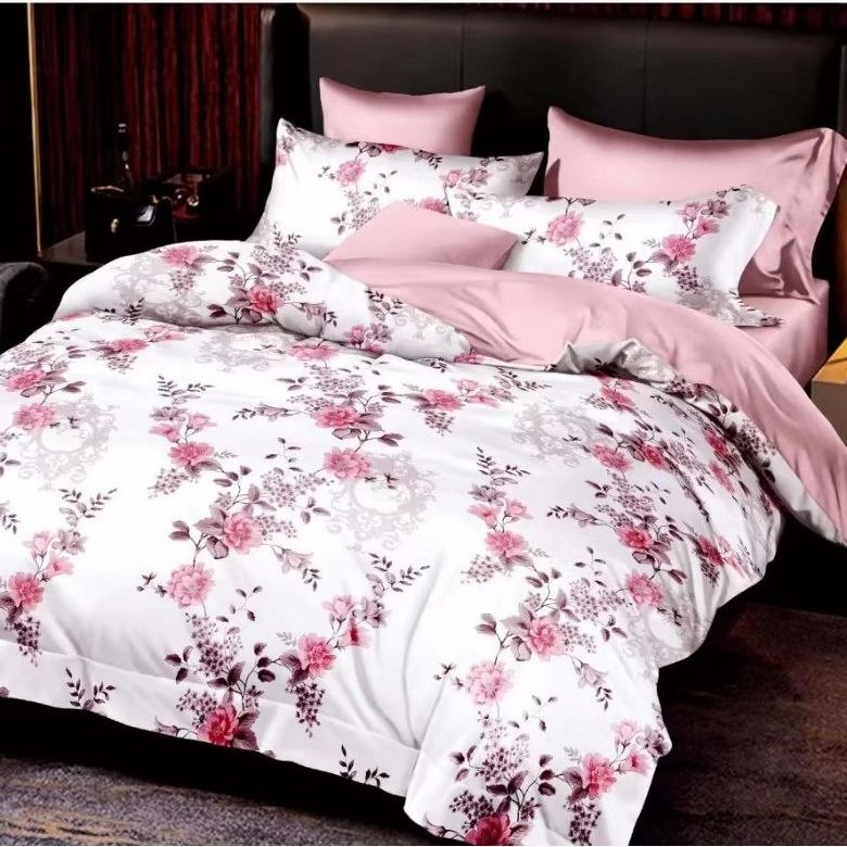 lenjerie bumbac satinat alba cu flori lenjerie bumbac satinat alba cu flori