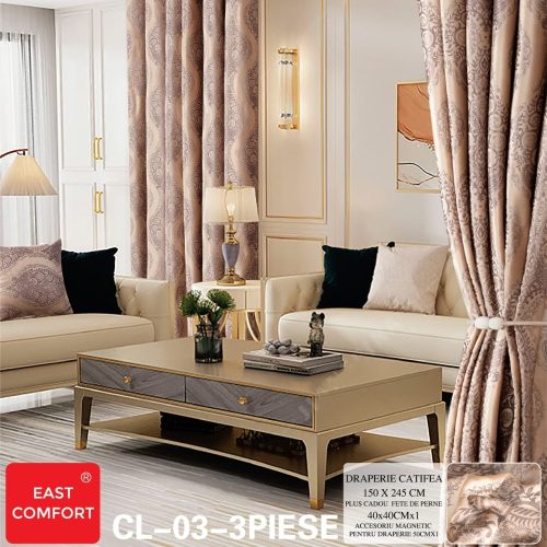 draperie catifea capucino