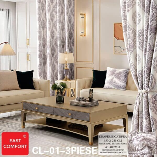 draperie catifea ivory