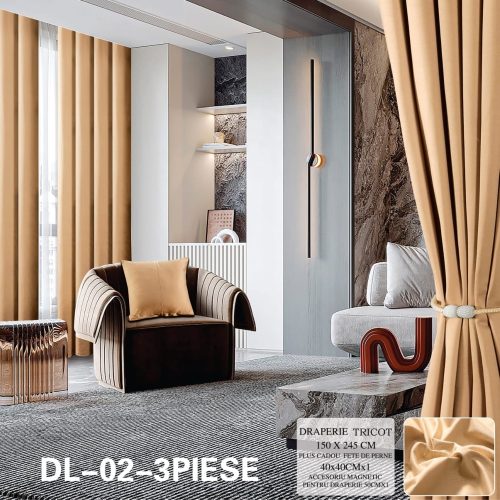 draperie tricot crem