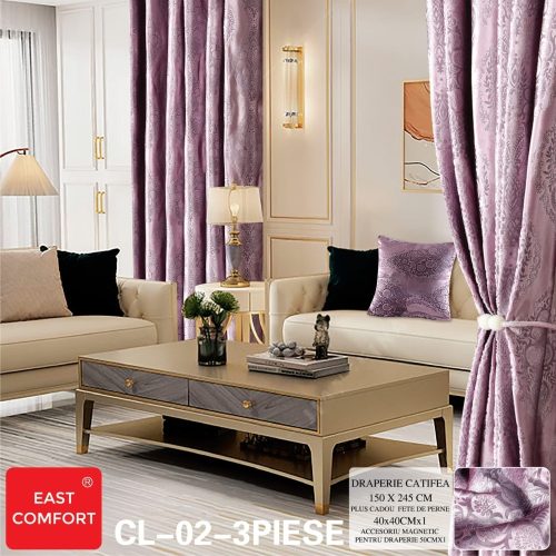 set draperie catifea mov