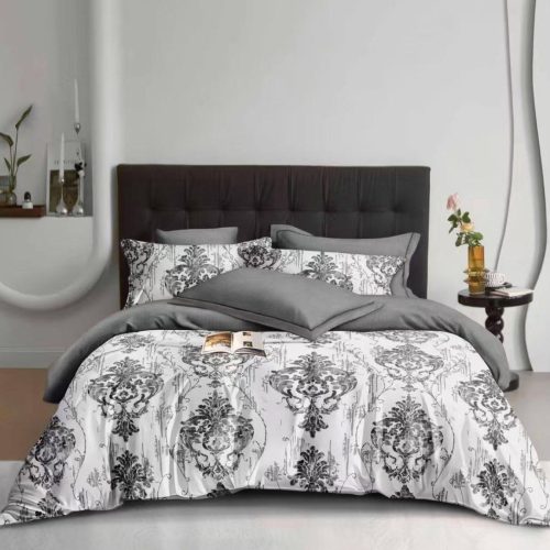 lenjerie alb gri cu ornamente victoriene