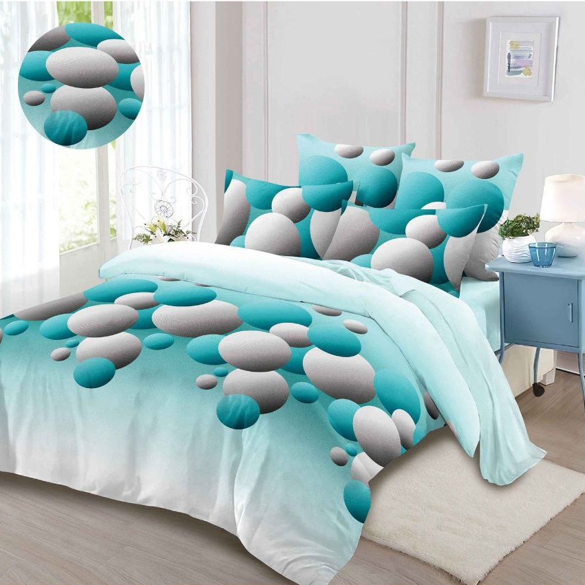 lenjerie alb albastra cu buline lenjerie alb albastra cu buline