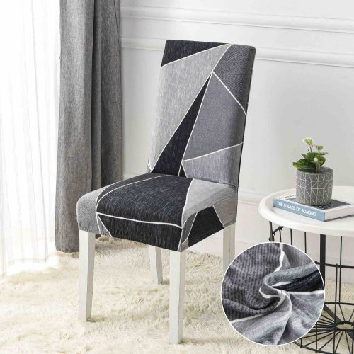 Huse scaune gri cu forme geometrice