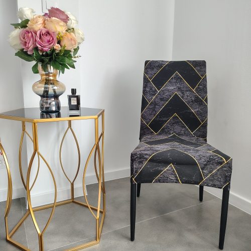 husa de scaun finet dungi galbene