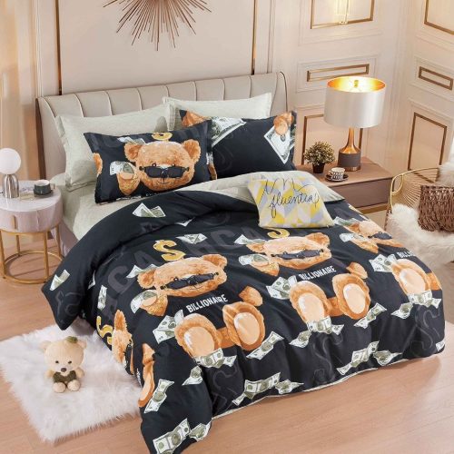 lenjerie neagra cu ursuleti