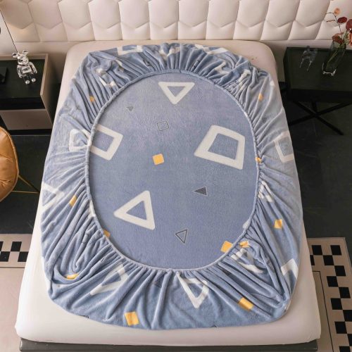 husa cocolino bleu cu triunghiuri forma