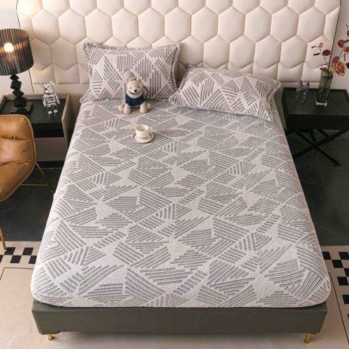 husa cocolino gri cu dungi