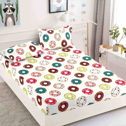 husa finet alba cu gogosi, donuts