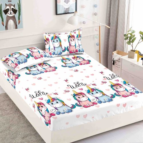 husa finet cu unicorni colorati