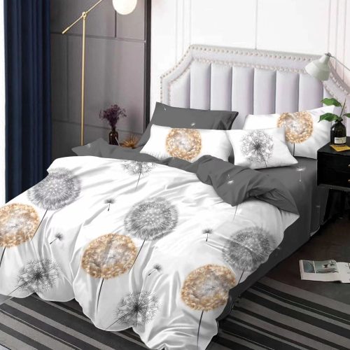 lenjerie alb gri cu papadii (1)