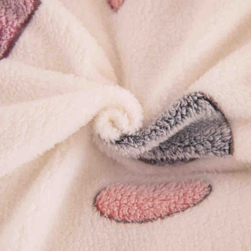 lenjerie cocolino cu elastic gri cu iepurasi material