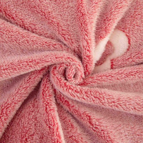 lenjerie cocolino cu elastic roz cu inimioare material