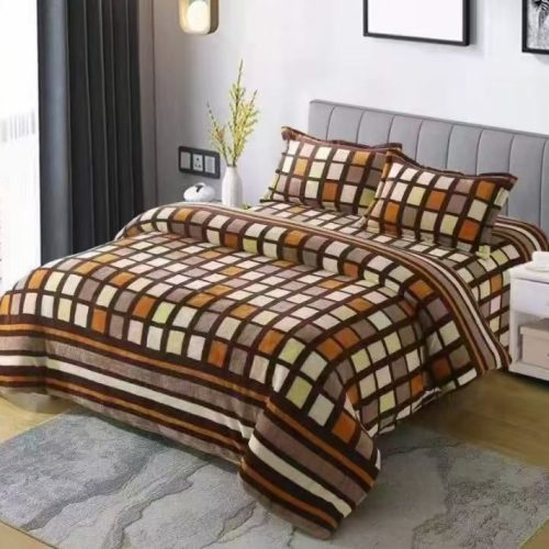 lenjerie cocolino maro cu patratetele