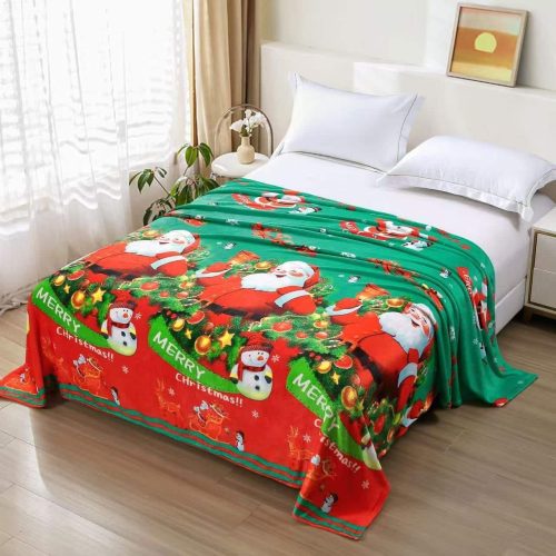 patura cocolino de craciun verde