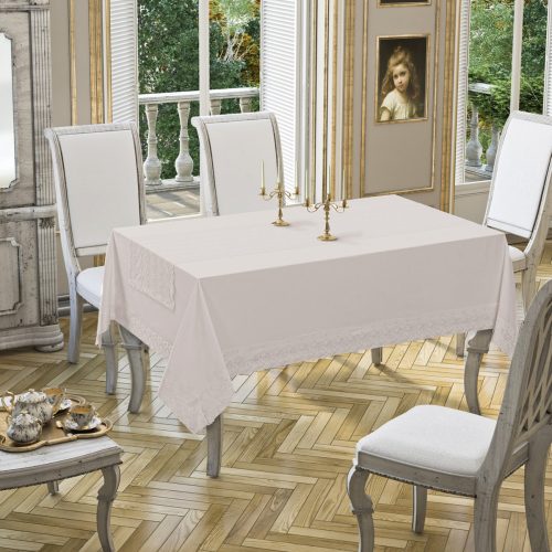 fata de masa joie cu runner culoare gri 160 x 220