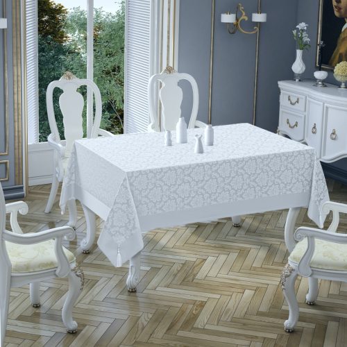 fata de masa policoton tabe alb