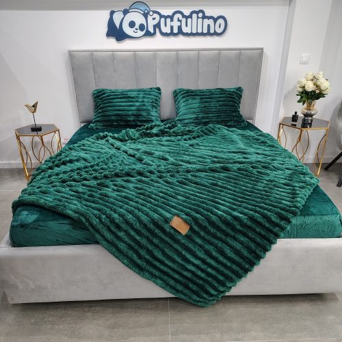 lenjerie cocolino cu dungi verde