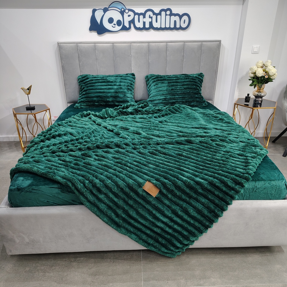 lenjerie cocolino cu dungi verde (1) lenjerie cocolino cu dungi verde