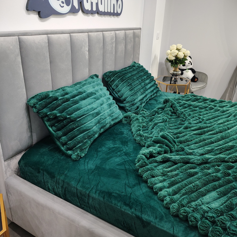 lenjerie cocolino cu dungi verde lenjerie cocolino cu dungi verde