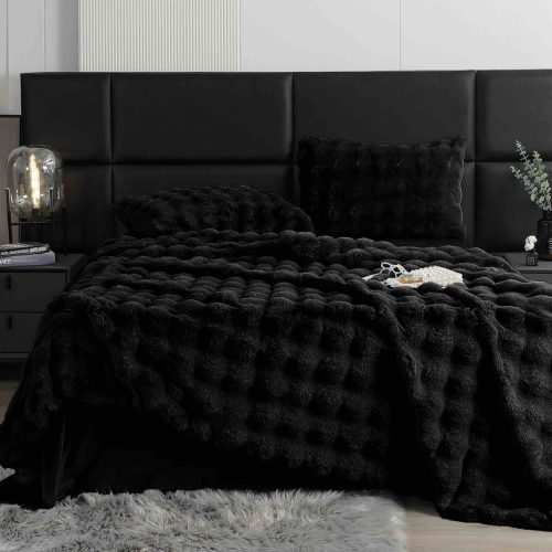 lenjerie blanita iepure negru