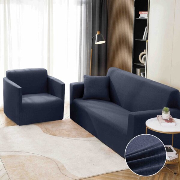 husa canapea bleumarin uni