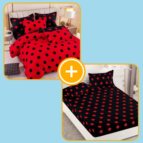 pachet lenjerie si husa de pat 2 persoane