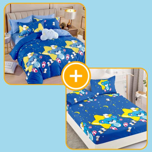 pachet lenjerie si husa de pat 2 persoane