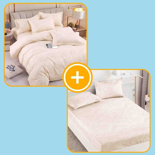 pachet lenjerie si husa de pat 2 persoane