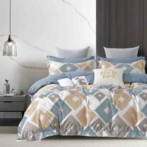 lenjerie multicolora cu romburi