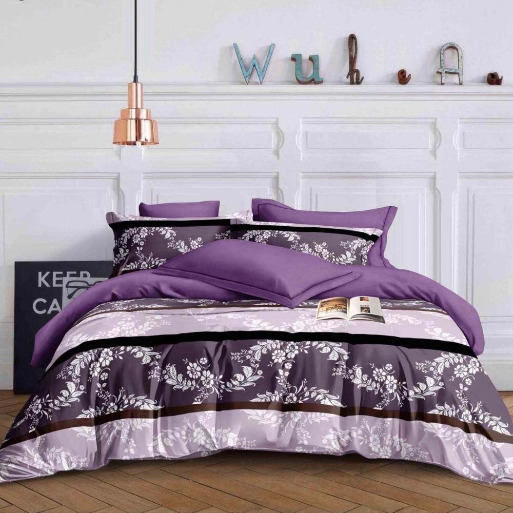 lenjerie violet lila cu frunze lenjerie violet lila cu frunze