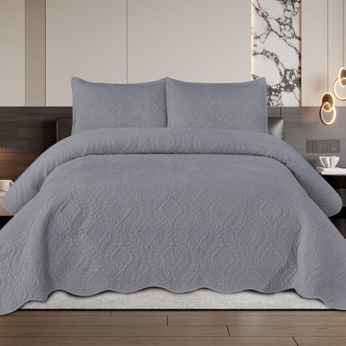 cuvertura catifea gri deschis east comfort