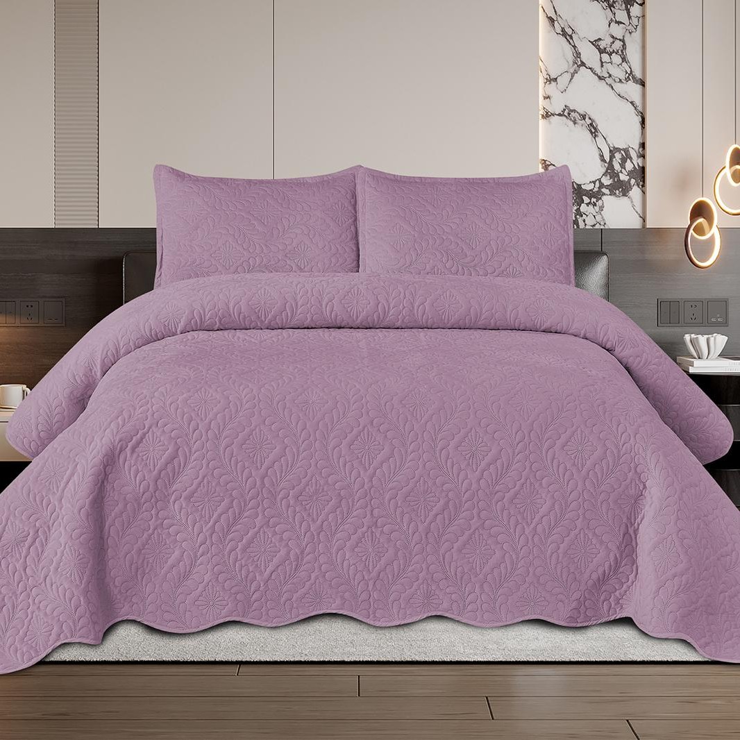 cuvertura catifea lila east comfort PUF198731
