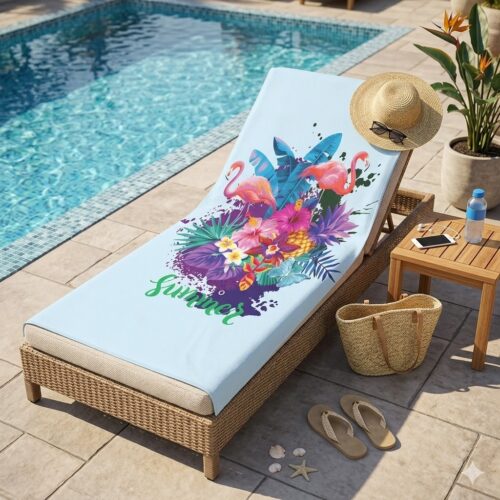 prosop plaja summer colorat piscina