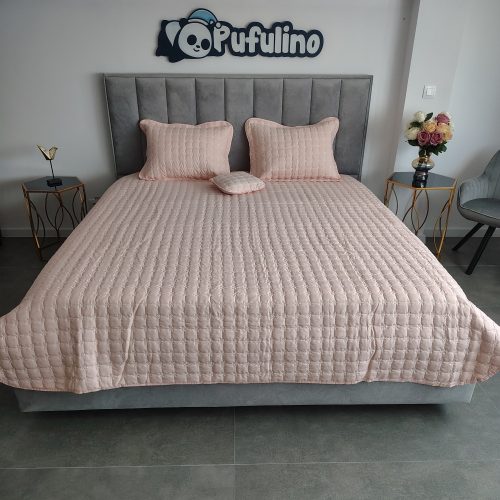 Cuvertura brodata somon design din fata