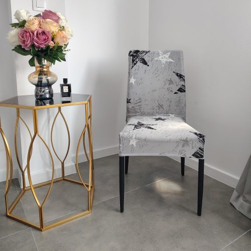 husa de scaun gri cu stelute (1)