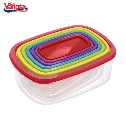 set caserole dreptunghiulare cu capac VN-FM-7FM