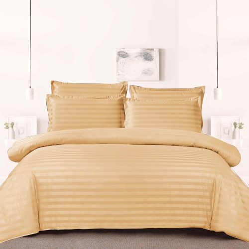 Lenjerie damasc Sky Home 1 persoana bej