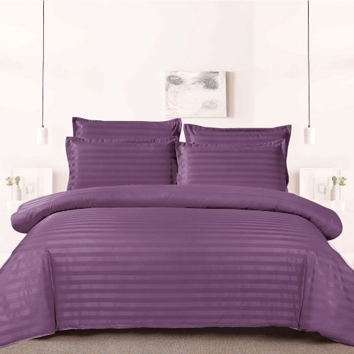 Lenjerie damasc Sky Home 1 persoana violet