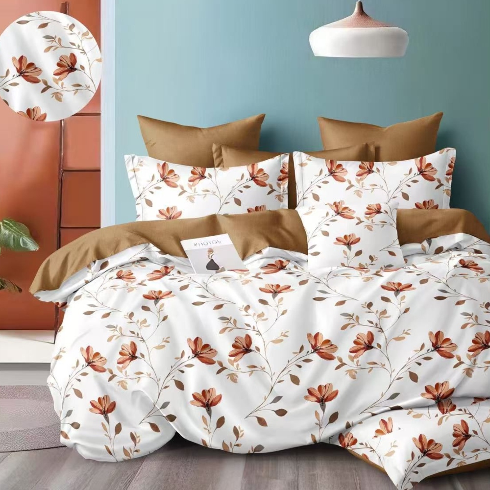 lenjerie de pat finet alba cu floricele lenjerie de pat finet alba cu floricele