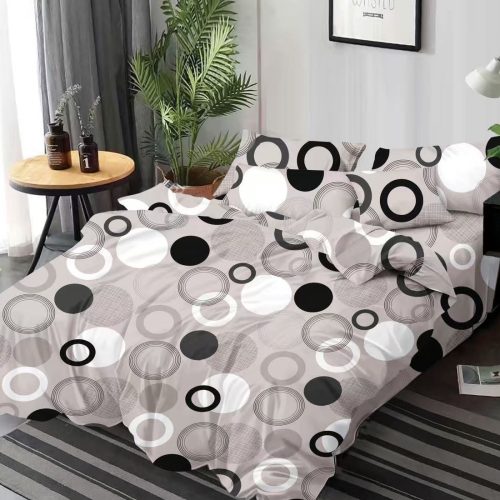 lenjerie gri cu cercuri