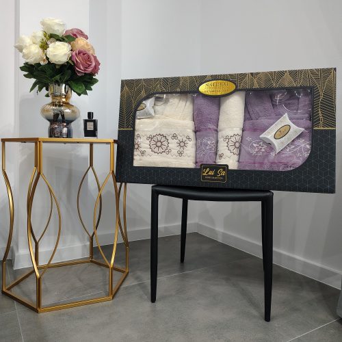 set halate de baie crem_ mov