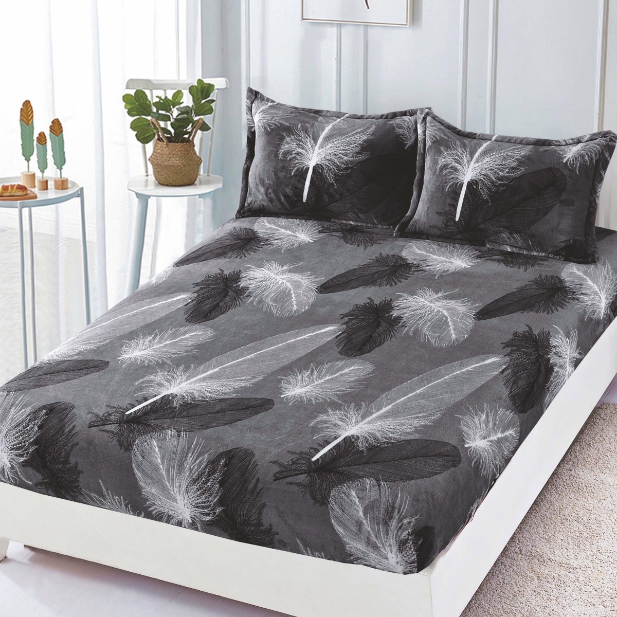 husa cocolino gri cu fulgi husa cocolino gri cu fulgi