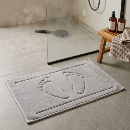 covorase de baie premium gri deschis model picioare